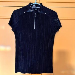 Jamie Sadock Short-Sleeved Black Golf Shirt. XS. NWOT.